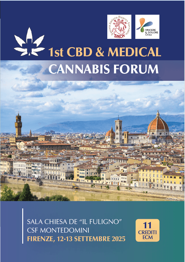 Locandina del 1st CBD & Medical Cannabis Forum, Firenze, 12-13 settembre 2025